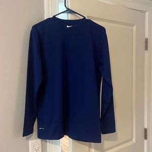 Men’s Nike Dri-Fit  Long Sleeve MLB Logo on Back Medium